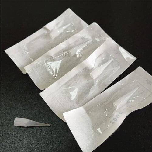 500Pcs 0.35*50mm Permanent Makeup Eyebrow Lips Tip Tattoo Needle Caps Nozzle For Sunshine & Giant sun G-8650 G-9740 Machine