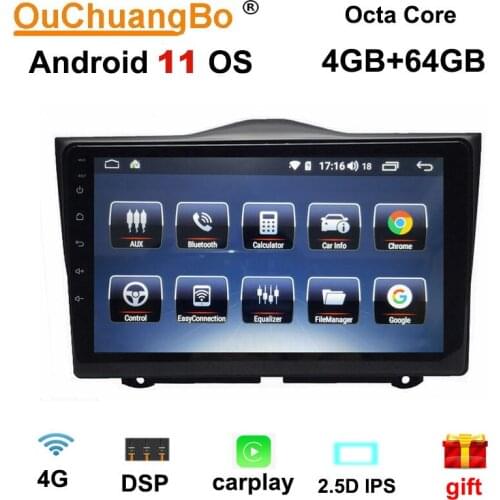 Ouchuangbo IPS screen car audio gps head units for Lada Granta Cross 2018-2019 support 8 core 4G carplay 4+64 android 10 OS