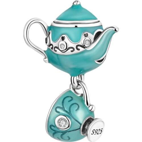 PANDACH Drink Coke Beads 925 Sterling Silver Red Bead Fit Original 3mm Bracelet Pendant Charm DIY Jewelry Making C1159