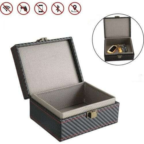 Car Key Keyless Signal Blocker Box Mobile Phone Anti-theft Blocking Case Faraday Key Fob Protector Security Case
