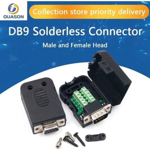 DB9 Connector COM transfer-free solder terminal DB9 Male Connector RS232 DB9 Breakout D-SUB Connector Female