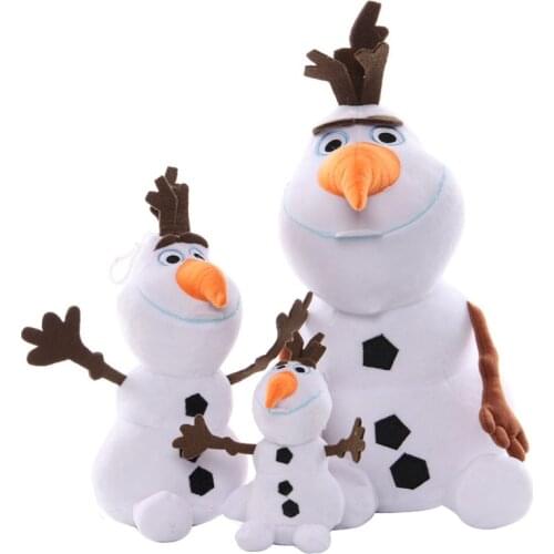Disney Plush Animals Olaf Frozen Toy 12/20cm Small Snowman Doll For 2 Year Old Kids Kawaii Plushie Cartoon ChildrenS Day Toys