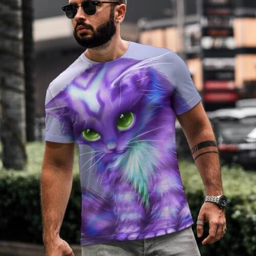 2021 New Cat Ragdoll Short Sleeve T -shirt Half Sleeve 3d Printed T -shirt Tops Men Women Kids Pet T -shirt Asian Size Xxs 6xl