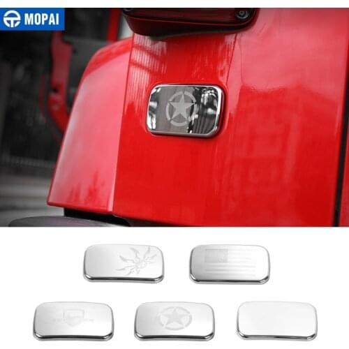 MOPAI Car Exterior Rear Left Tail Light Lamp Cover Decoration Car Stickers for Jeep Wrangler JK 2007 Up Car Accessories Styling