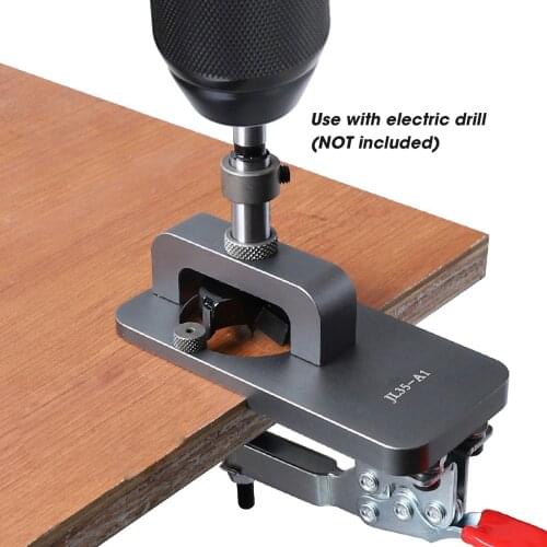 35mm Hinge Hole Drilling Jig Set Hinge Hole Locator Guide Kit Hinge Hole Opener Woodwooking Tools for Kitchen Cabinet Doors
