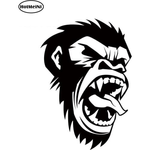 HotMeiNi 13cm x 8.9cm Gorilla-beast Graphics 3D Car Stickers and Decals Car Accessories for Car Whole Body Windshield