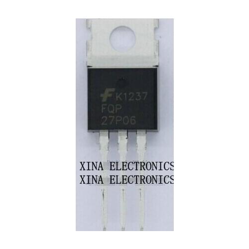 FQP27P06 FQP 27P06 MOSFET 60V 27A TO-220 ROHS ORIGINAL 10PCS/lot Free Shipping Electronics composition kit