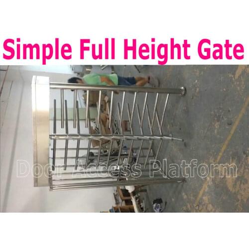 Simple Design Full Height Gate Access Control Stainless Steel Case Full height Turnstile, Safety Barrier access controller kit
