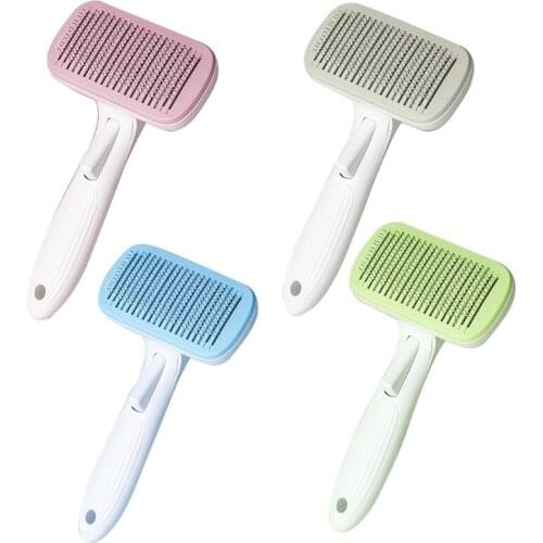 Pet Comb Cat Grooming Massage Brush Stainless Steel Deshedding Tool