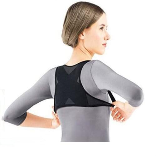Ladies Adult Adjustable Posture Corrector Brace Net Breathable Back Spine Support Belt Humpback Shoulder Posture Correction Belt