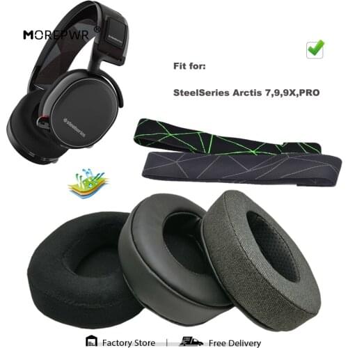 Replacement Ear Pads for SteelSeries Arctis 7 9 9X PRO Wireless Headset Parts Leather Cushion Velvet Earmuff Earphone Sleeve