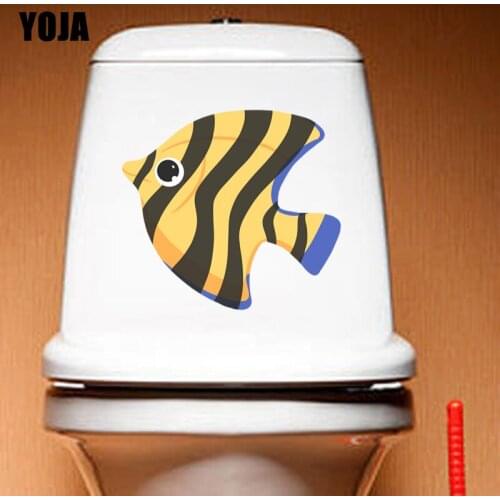YOJA 22.2*20.2CM Classic Animal Fish Decal Wall Home Decor Toilet Sticker T3-0829