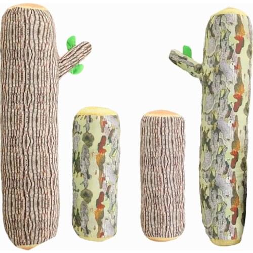 1pcs Creative Soft Log cushion Gentle touch Tree Trunk Stuffed Doll Long Wood Log Bed Sleep grain stump Nap Pillow Kids Gifts