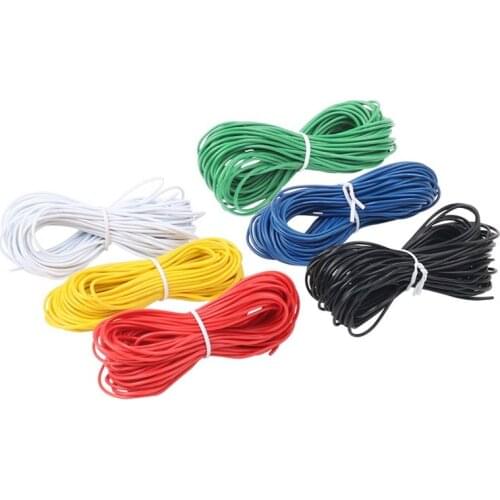 10 Meters UL1007 PVC Wire Ultra Flexiable Cable 24AWG Wire PVC Electronic Cable Red/Black/Blue/Yellow