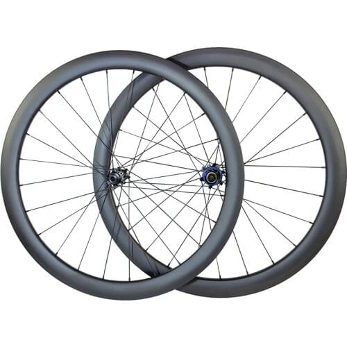 1300g 700c 45mmx28mm Clincher Tubeless carbon wheelset Road Disc Yuniper straight pull HG 24H 12x100 12x142 gravel bicycle wheel