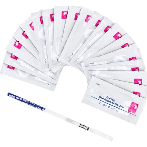 20pcs 99% Accuracy Early Pregnancy Test Strips Urine Measuring Women HCG Early Testing Kits Home Private Expecting a baby