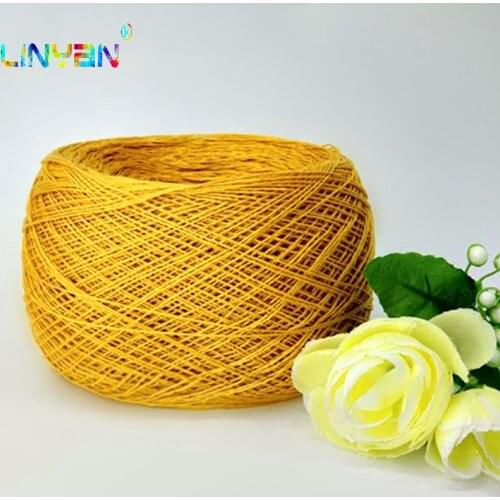 250g*1 piece Spring summer 100% cotton 6# lace yarn for knitting 1mm baby crochet yarn Handwork Crocheting sweater DIY thread t4