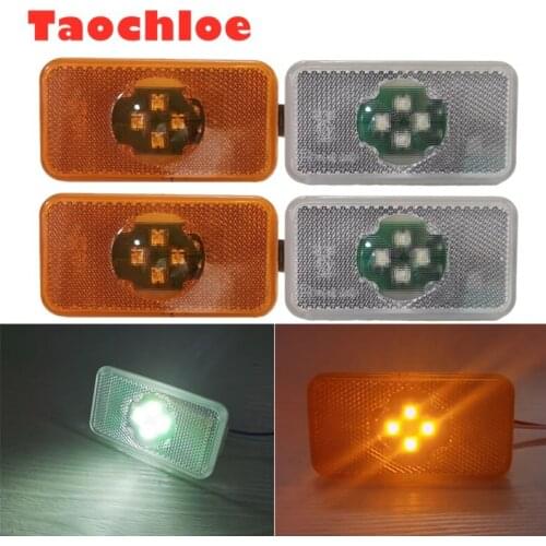 2X Amber E2 Led Reflector Side marker for volvo Trailer Light Emark for Volvo truck 20789440 with connector 120*45mm