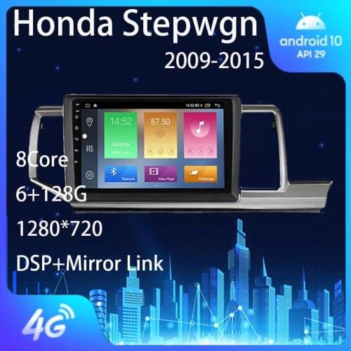 For Honda Stepwgn 2009 2010 2011-2014 2015 Radio 2 Din Android Auto Autoradio Bluetooth Apple Carplay Wireless Car Audio 2Din