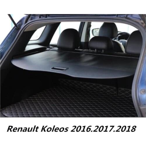Car Rear Trunk Security Shield Cargo Cover For Renault Koleos 2016 2017 2018 High Quali Auto Accessories Black Beige