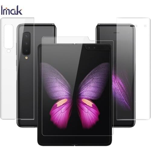 For Samsung Galaxy Fold Screen Protector IMAK Hydrogel III Phone Screen+ Inside Screen+Back TPU Film for Samsung Galaxy Fold