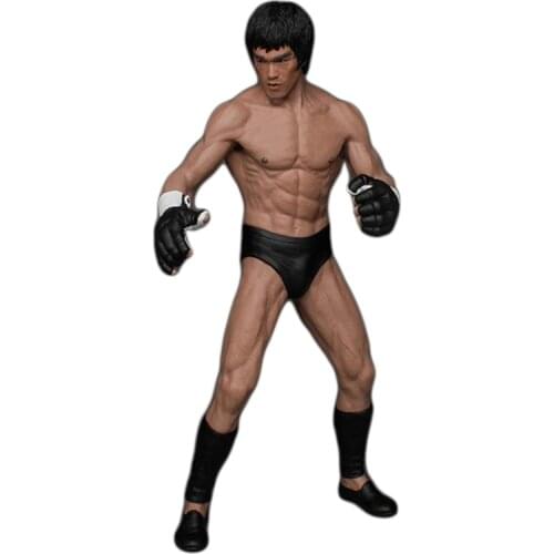 19cm Bruce Lee Fighting Version PVC Action Figure Toy Doll Brinquedos