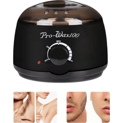 Electric Wax-melt Machine Heater Melting Pot Hot Wax Heater Painless Hair Removal Accessories for Facial & Bikini Area & Armpit