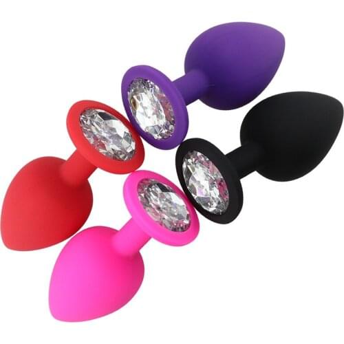 Dildo Penis Soft Anal Plug Jewelry Silicone/Metal/Glass Butt Plugs Vibrator Masturbator Dildo For Anal Buttplug Vagina