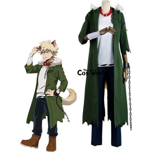 Boku No Hero Academia My Hero Academia Bakugou Katsuki Halloween Hallowmas Coat T-shirt Pants Uniform Outfit Cosplay Costumes