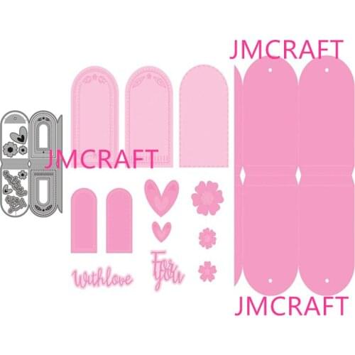 JMCRAFT 2021 New Love Card Flower Decoration #1 Metal Cutting Dies DIY Scrapbook Handmade Paper Craft Metal Steel Template Dies