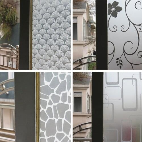 200*60cm Glass Window Privacy Film Sticker Frosted Opaque Glass Window Film For Window Adhesive Glass Stickers Home Decor