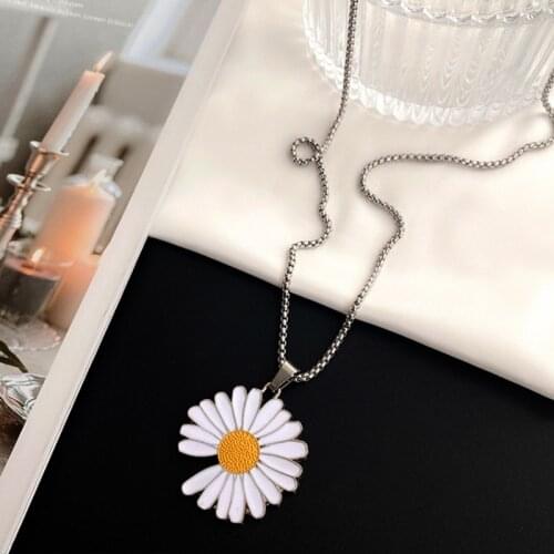 KPOP G-Dragon Daisy Necklaces Women Men Jewelry Peaceminusone Kwon Ji Yong Fans Collection