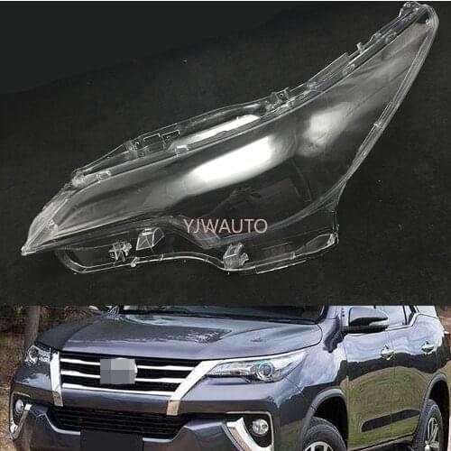 LED Headlight Cover for Toyota Fortuner 2016 2017 2018 2019 2020 Headlamp Lens Car Replacement Auto Shell