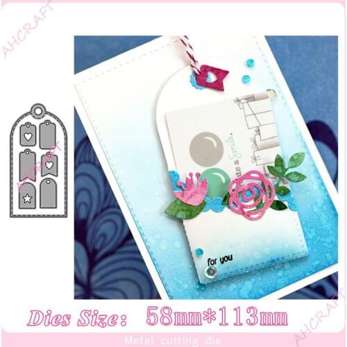 Tag Small labels Metal Cutting Dies for diy Scrapbooking Photo Album Decorative Embossing PaperCard Crafts Die 2020