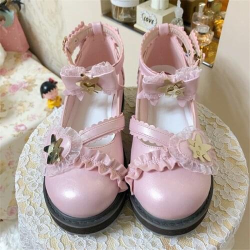 Student Bowknot Sweet Girls Female Kawaii Tea Party Japanese Cute Anime Lolita Shoes Women Cosplay Jk Uniform Platform Shoes