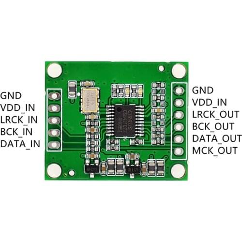 CS8421 I2S IIS Sampling Rate Conversion Module Supports CSR8675 Raspberry Derivation to MCK MCLK