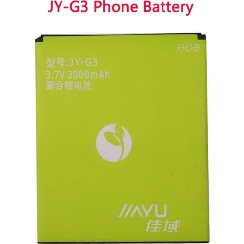 100% New Original High Quality Mobile Cell Phone Rechargeable Batterie JY-G3 For JIAYU G3 G3S G3C G3T 3000mAh Battery