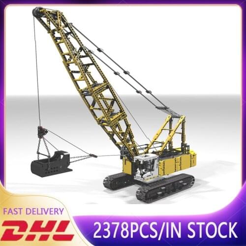 New 2378+PCS Building Block Mechanical Gear RC Moc-17193 Engineering Car Dragline Excavator Assembling Toy Childrens DIY Gift