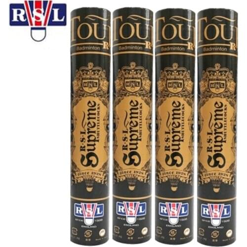 Original RSL badminton shuttlecock RSL SUPREME Feather Shuttlecock/Best Durability top grade goose feather for tournament