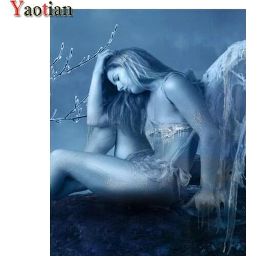 Full Drill square 5d diamond painting Angel girl picture rhinestones embroidery diamond mosaic sexy woman cross stitch kit decor