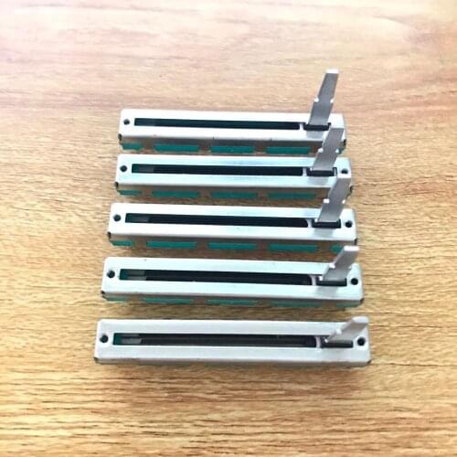 5pcs Straight Slide Potentiometer B10K 60mm For PIONEER DJM 400 500 600 Mixer Volume Putter / Dual Channel Fader 20MMD