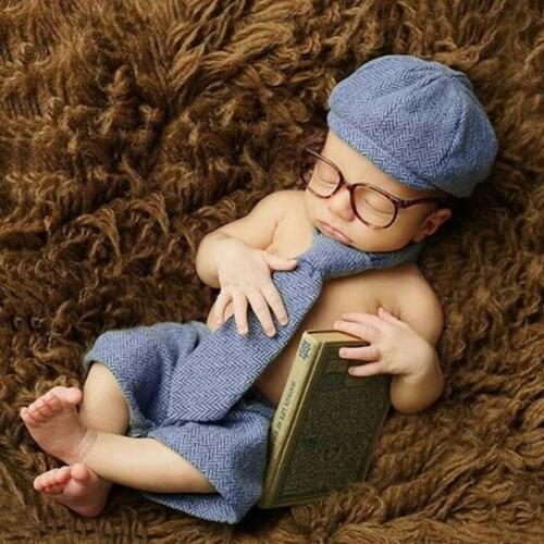 Newborn Photography Props Baby Boy Gentleman Set Costume Clothing Studio Shoot