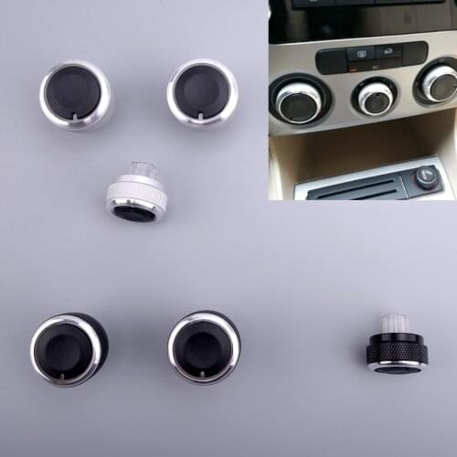 3Pcs Air Condition Heater Control Switch Knob Fit For VW Golf MK5 MK6 Sirocco Jetta Passat Caddy EOS Tiguan Touran