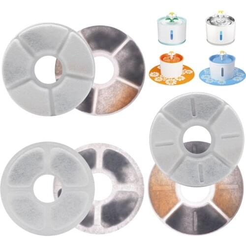 12 Packs Activated Carbon Replacement Filters Pet Fountain Automatic Flower Water Charcoal filters Dispenser Compatible Cats Dog