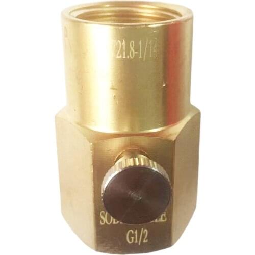 SODABOTTLE CYLINDER FILLING ADAPTER (FILLING STATION) WITH BLEED VALVE (AU STANDARD)