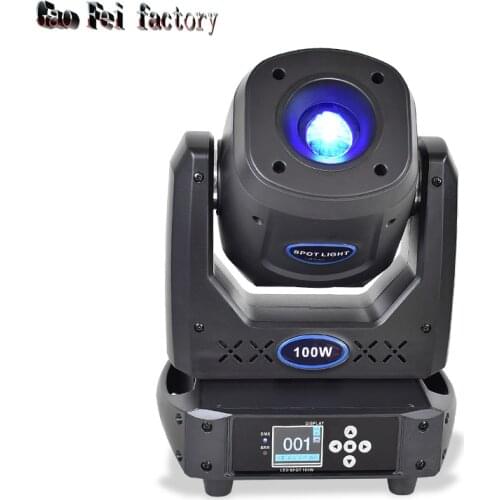 LED Party Lights Moving Head 100W Sport Light Lyre Gobo Color With 5 Face Prism For Dj Disco Night Club