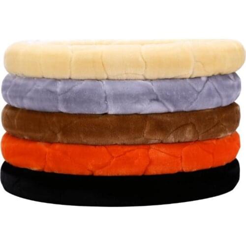 Universal 38CM Winter Super Soft Plush Car Steering Wheel Cover Anti Slip Steering-Wheel Covers Interior Accessory Car Styling