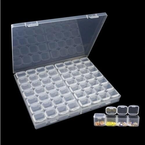 56Lattices Dismountable Diamond Embroidery Accessories Diamond Painting Boxes Cross Stitch Cases Storage Organizer Home Storage