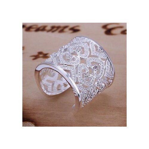 R106 N925 Stamped Silver color plated jewelry Hot sell new design finger ring for lady Free Shipping