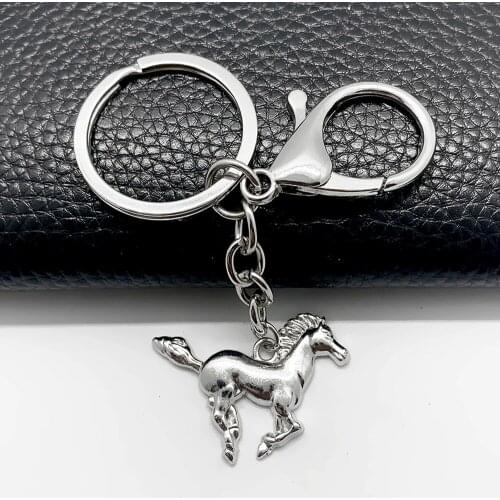 Exquisite Running Horse Metal Pendant Keychain Lucky Animal Jewelry Key chain